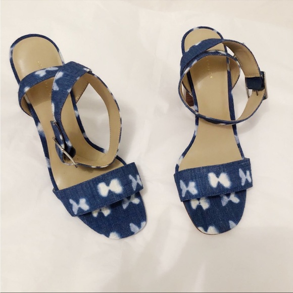 Ann Taylor Tie Dye Block Sandals - Picture 3 of 6